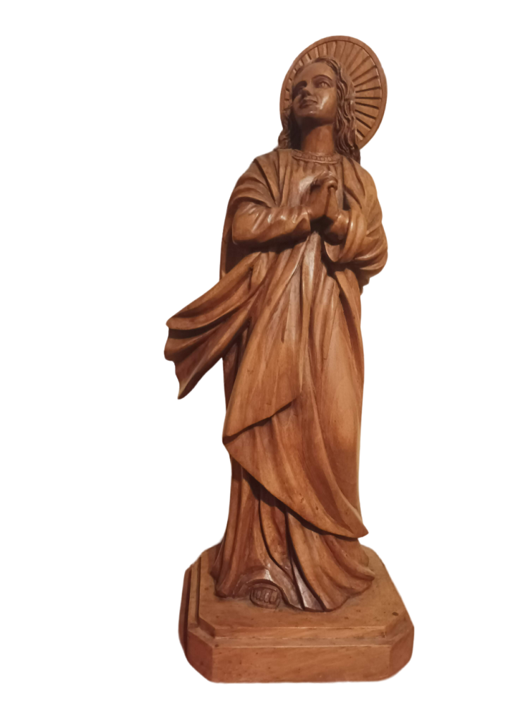 San Juan Evangelista
Madera: Nogal
Tamaño: Alto 49 cm